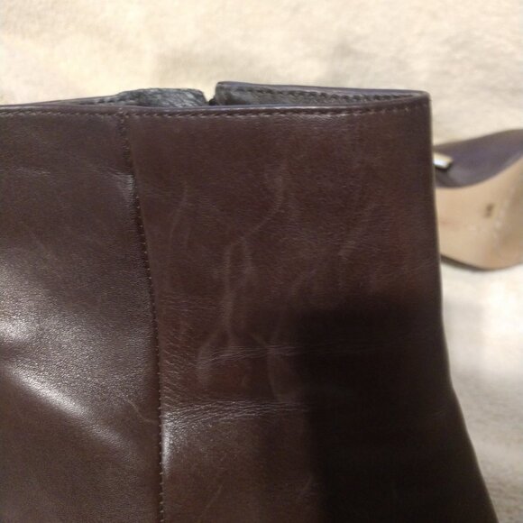 Vince Camuto “Cloey” brown leather ankle boots 7.5 - Picture 11 of 12